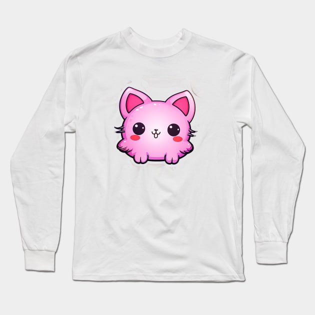 kawaii faces animal design Long Sleeve T-Shirt by Printashopus